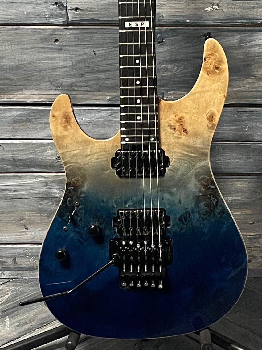 ESP/LTD Electric Guitar ESP E-II series MIJ Left Handed SN-2 Electric Guitar - Blue Natural Fade