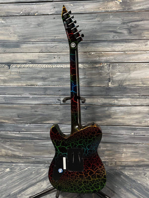 ESP/LTD Electric Guitar ESP/LTD Eclipse '87 Electric Guitar- Rainbow Crackle
