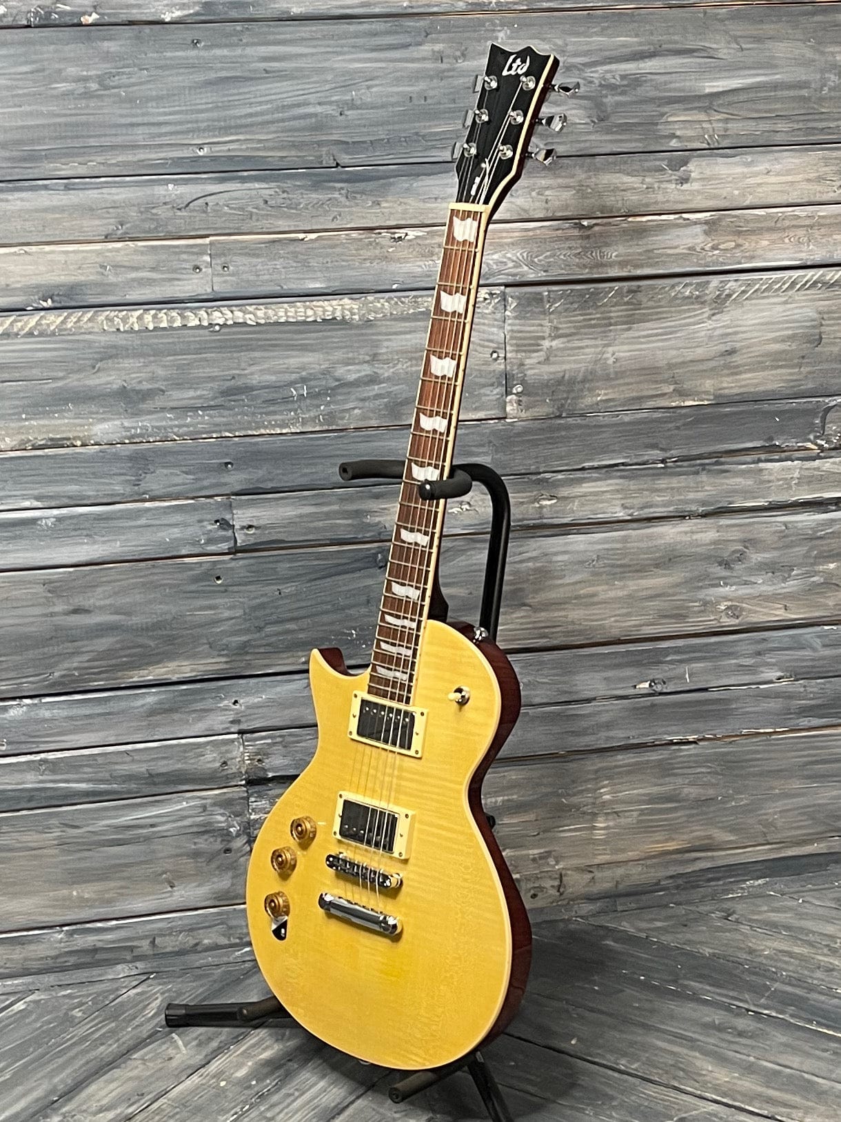 ESP/LTD Left Handed EC-256 Vintage Natural Electric Guitar