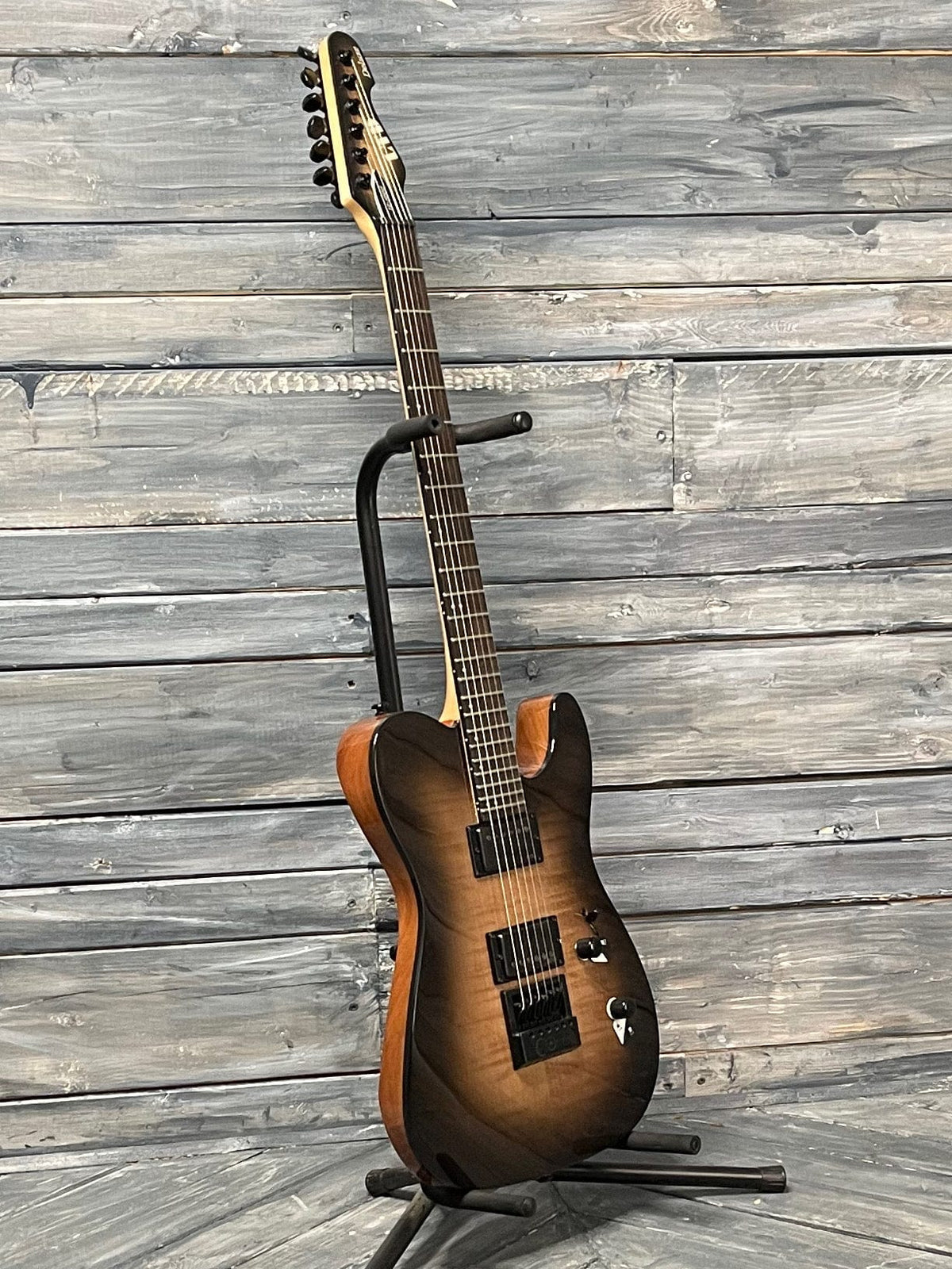 ESP/LTD TE-1000 full bass side view of the guitar