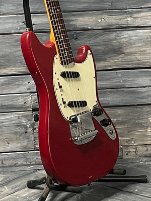 Fender Electric Guitar Used Fender 1966 Mustang Electric Guitar with Fender Case - Red