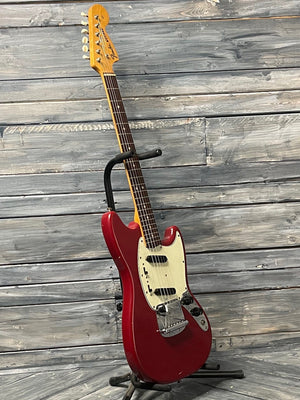 Fender Electric Guitar Used Fender 1966 Mustang Electric Guitar with Fender Case - Red