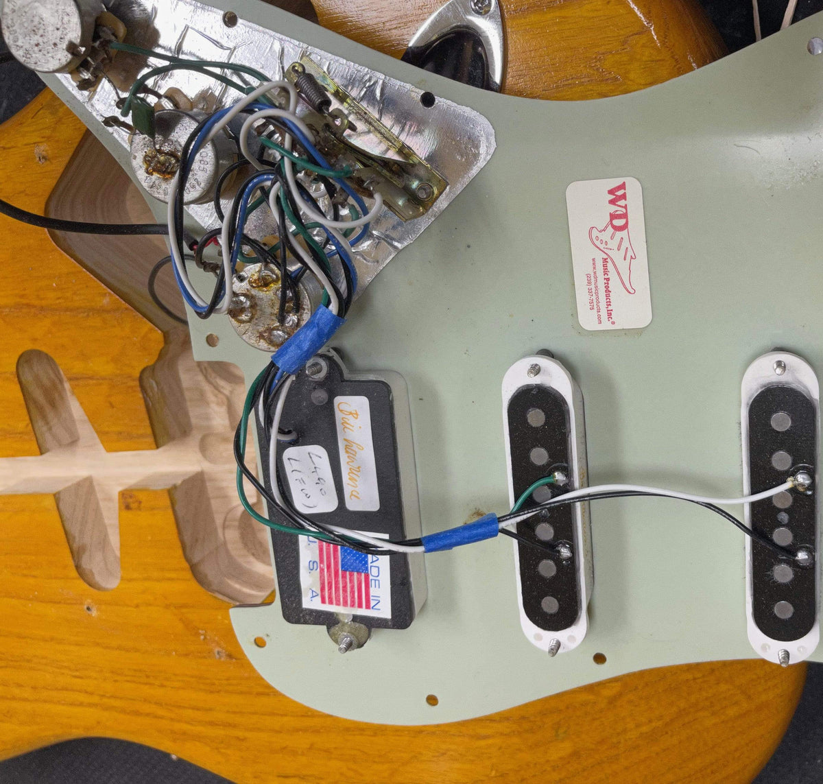 Fender Electric Guitar Used Partscaster HSS Stratocaster Electric Guitar with Bag