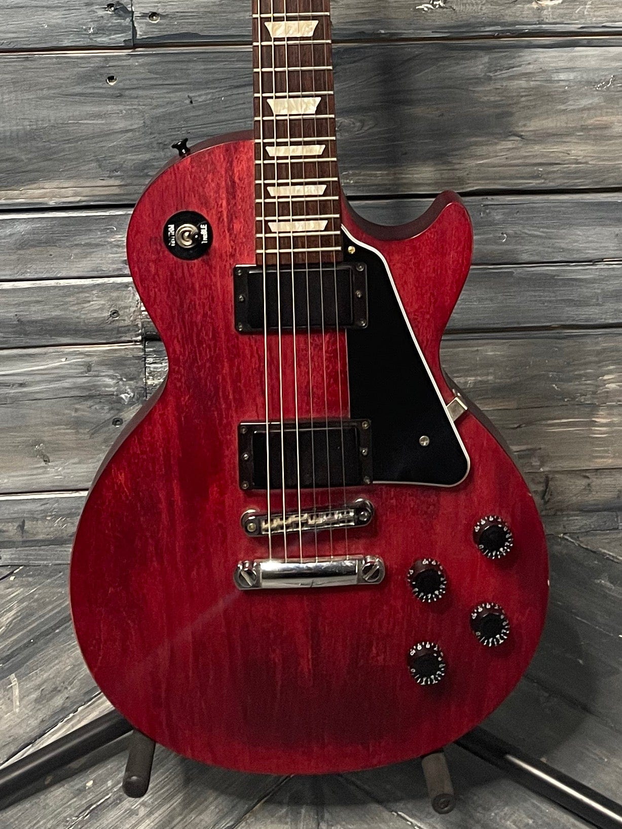 Used Gibson 2013 Les Paul Studio with Case - Satin Wine Red Adirondack Guitar