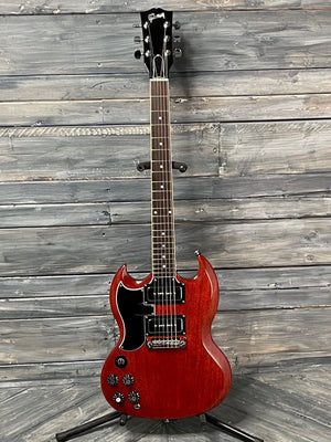Gibson Electric Guitar Used Gibson 2021 Left Handed Tony Iommi Monkey SG Special Guitar with Case - Vintage Cherry