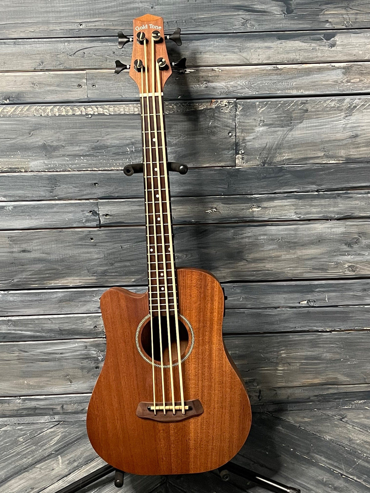 GoldTone Acoustic Bass Gold Tone Left Handed M-Bass 23 Inch Scale Short Scale Acoustic Electric Micro Bass