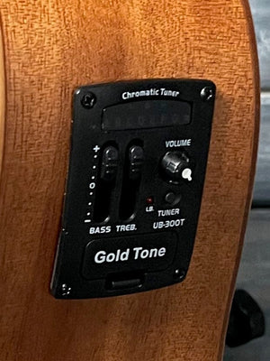 GoldTone Acoustic Bass Gold Tone Left Handed M-Bass 23 Inch Scale Short Scale Acoustic Electric Micro Bass