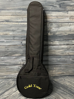 GoldTone Banjo Gold Tone Left Handed CC-Banjitar 6 String Resonator Acoustic Electric Banjo with Bag