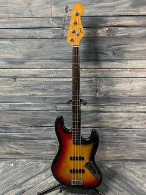 Greco Electric Bass Used Greco JB 800 Japanese made 4 String Electric Bass with Gig Bag- Sunburst