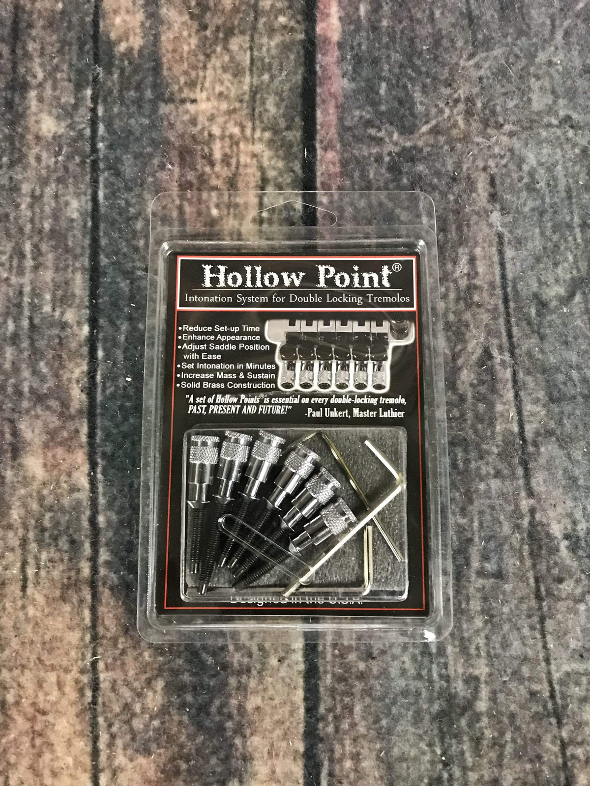 Hollow Point Parts Hollow Point Intonation System for Double Locking Tremolo- Chrome