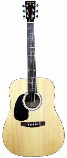 Indiana Acoustic Guitar Indiana Left Handed Scout Acoustic Guitar- Natural