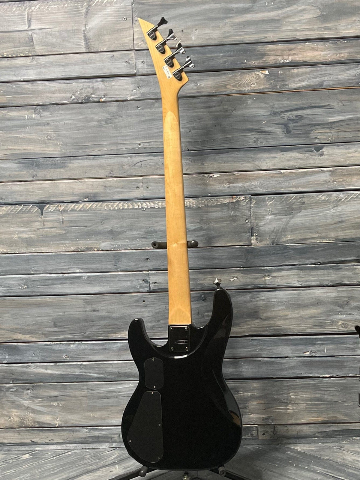 Jackson Electric Bass Used Jackson Active 4 String Electric Bass with Gig Bag- Flame Black