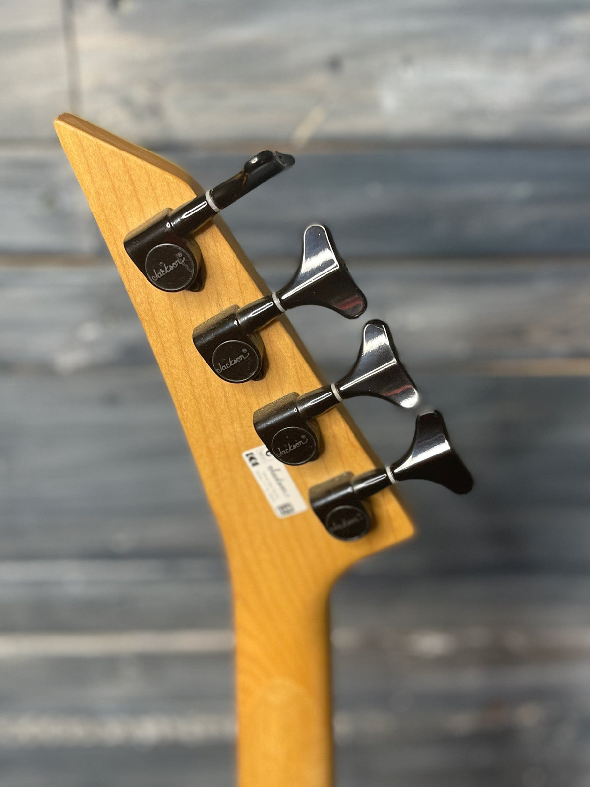 Jackson Electric Bass Used Jackson Active 4 String Electric Bass with Gig Bag- Flame Black