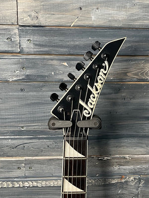 Jackson Electric Guitar Used Jackson 2015 JS32T RR Rhoads V Guitar with Gator Bag- White with Black Bevel