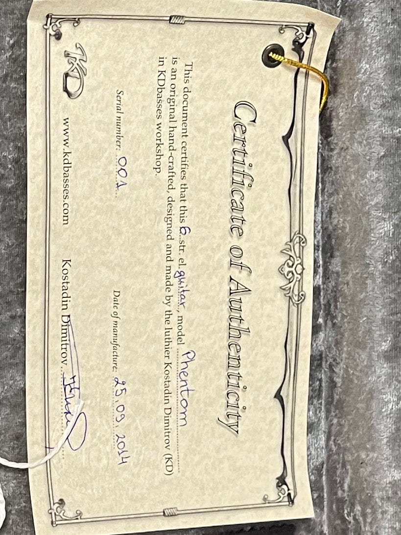 KD guitars Electric Guitar Used KD Guitars Phentom Electric Guitar with Case