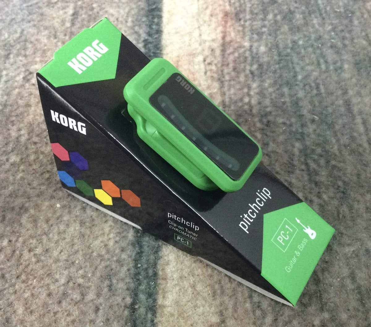 korg Tuner Korg PC-1-CP Chromatic Clip-on Colored Tuner - Green