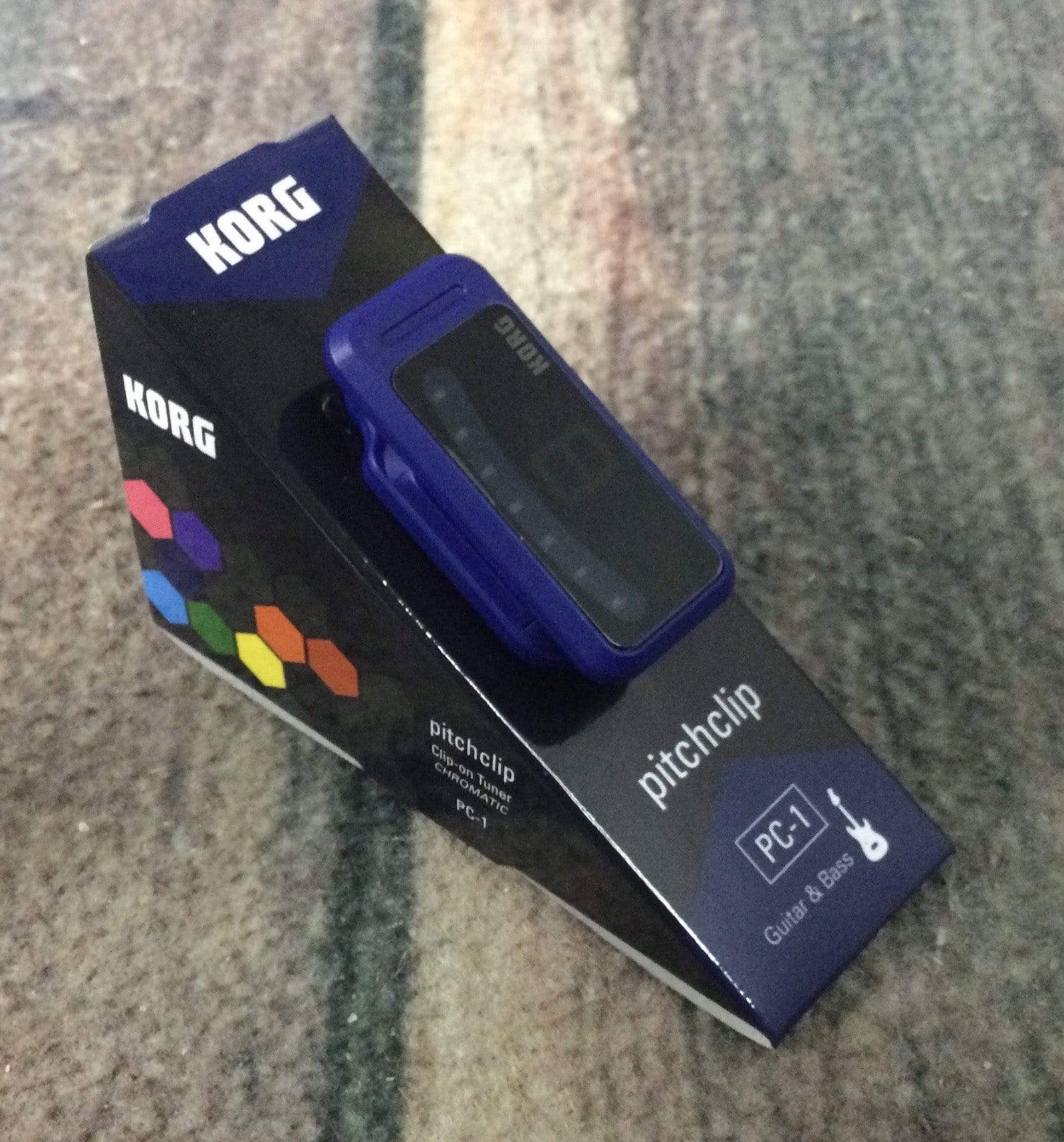 korg Tuner Korg PC-1-CP Chromatic Clip-on Colored Tuner - Indigo