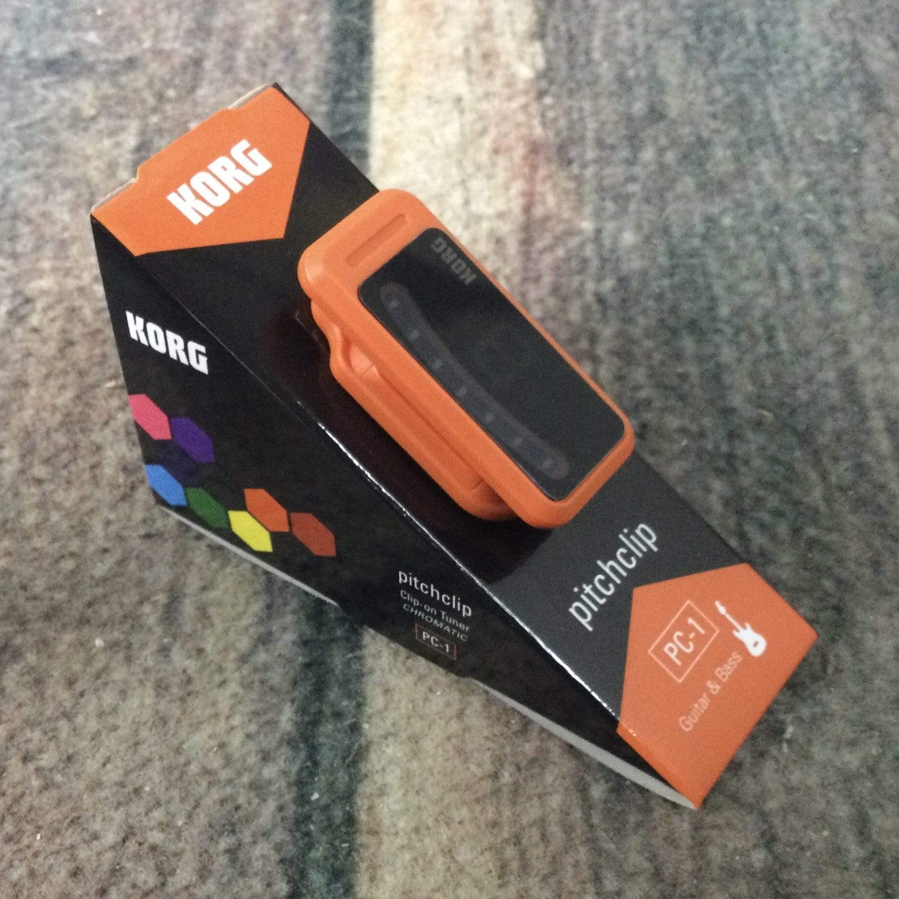 Korg PC-1-CP Chromatic Clip-on Colored Tuner - Orange - Adirondack