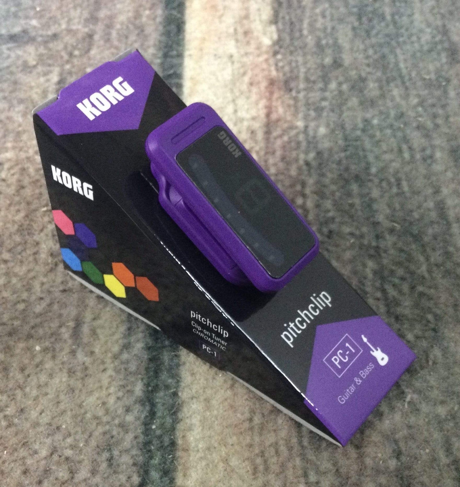 korg Tuner Korg PC-1-CP Chromatic Clip-on Colored Tuner - Violet