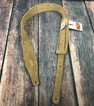 Levys strap Levys M17BLS-BUF Genuine Texas Steer Hide Pebbled Leather Strap- Buff with Suede Back