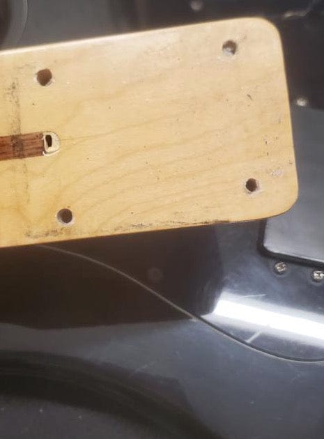 Used Lotus 80's MIJ HH Strat back of the neck