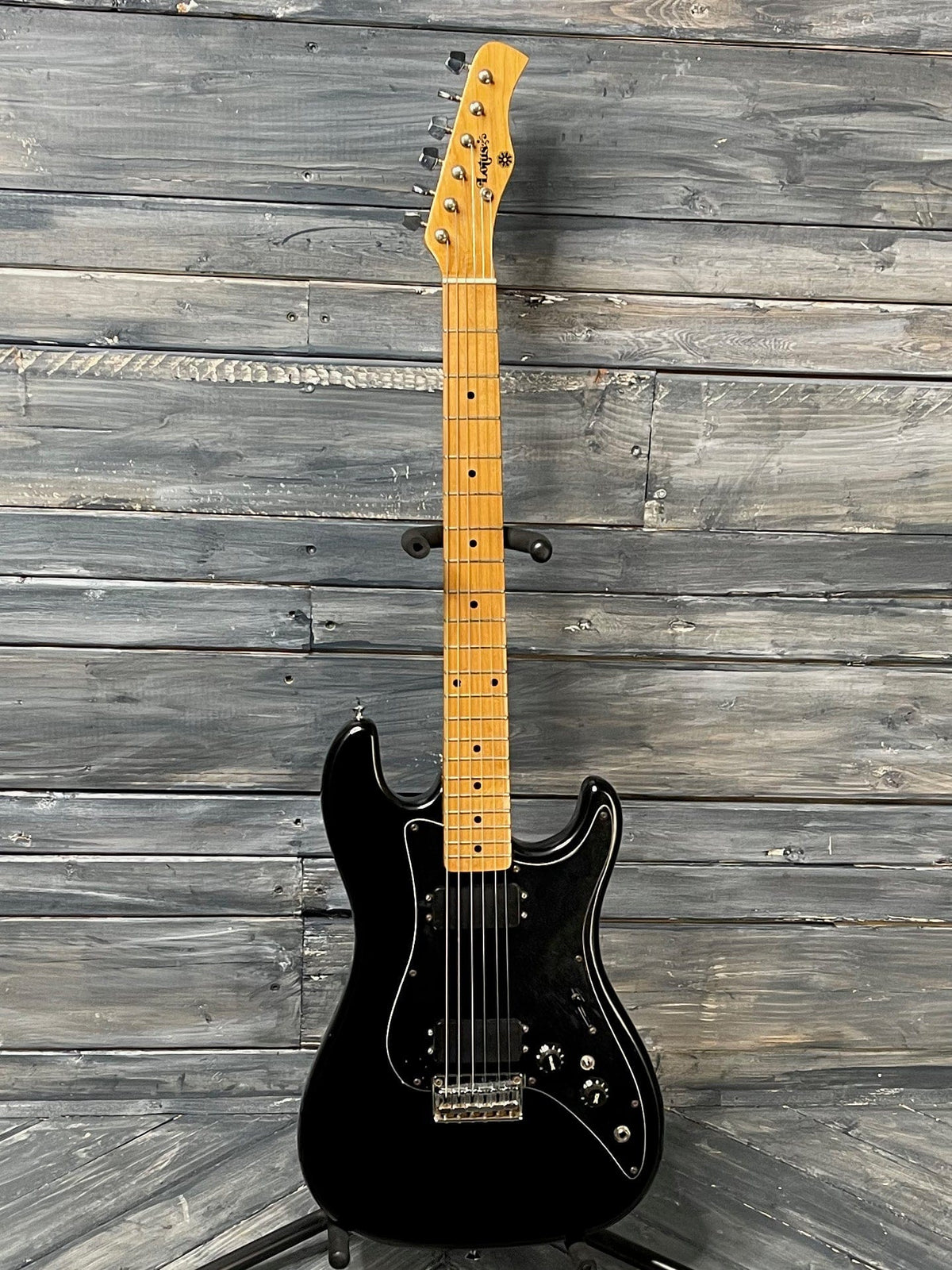 Used Lotus 80's MIJ HH Strat full view of the guitar