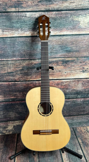 Ortega Classical Guitar Ortega Left Handed R121-7/8-L 7/8 Size Nylon String Acoustic Guitar