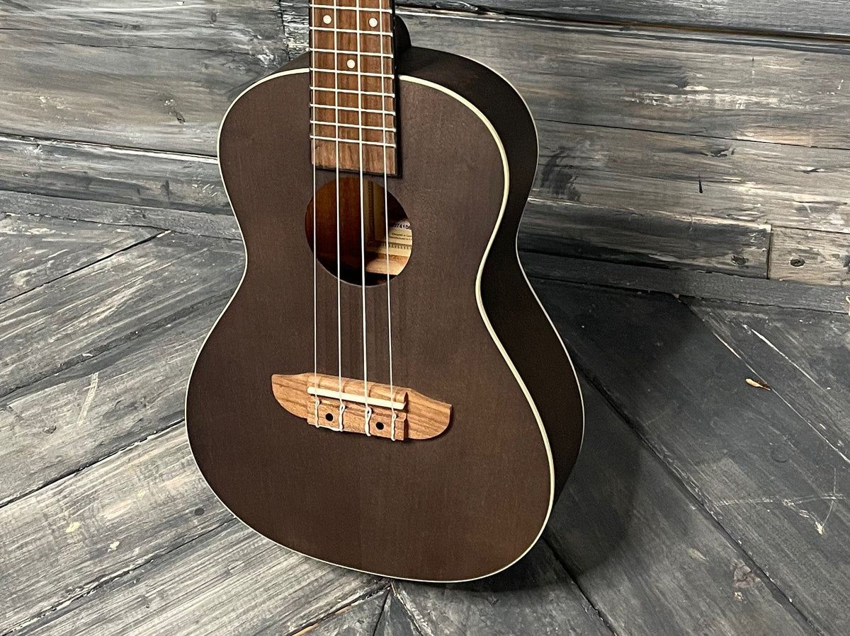 Ortega Ukulele Ortega Left Handed RUCOAL-L Earth Series Concert Ukelele- Coal Black