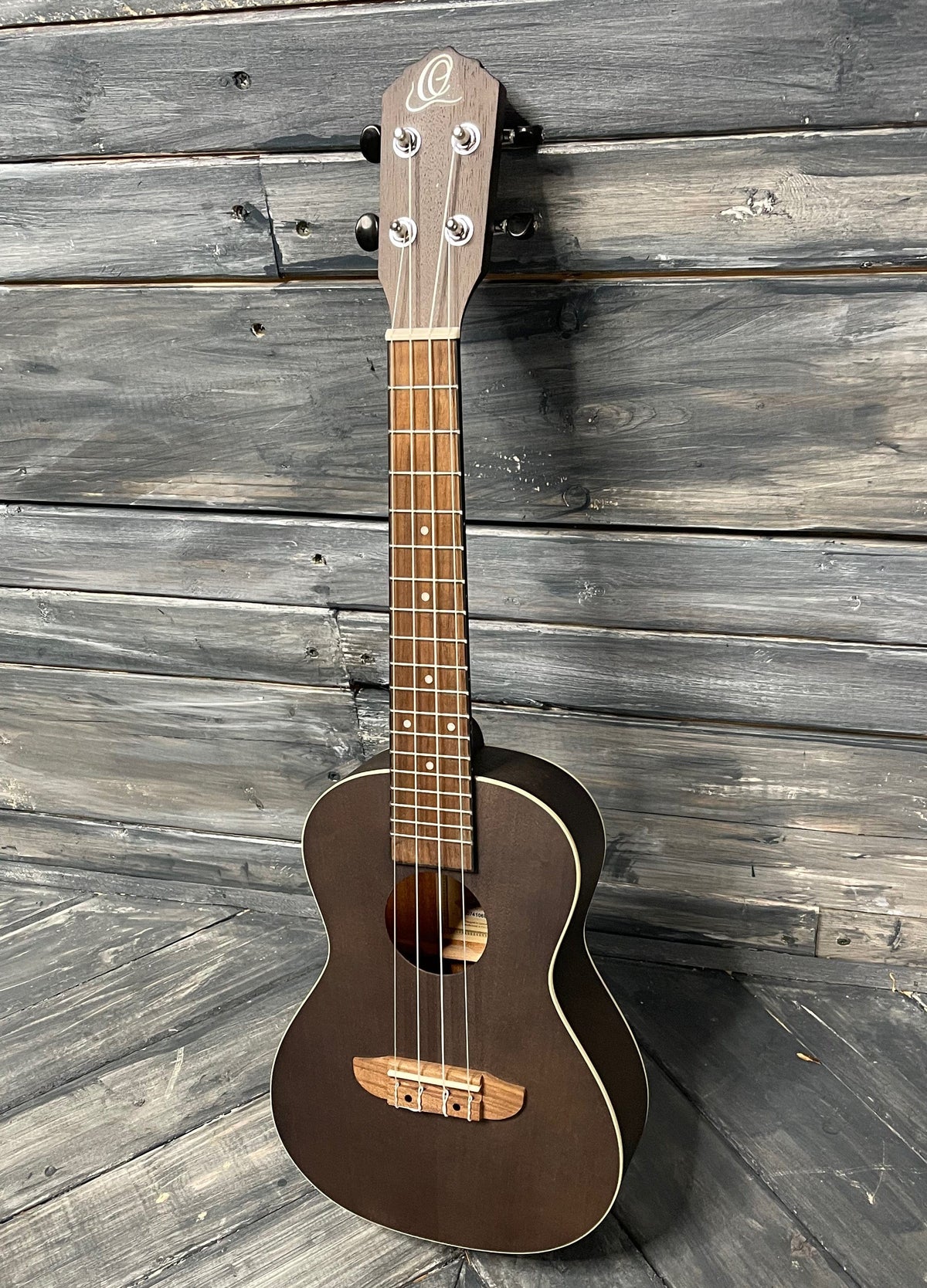 Ortega Ukulele Ortega Left Handed RUCOAL-L Earth Series Concert Ukelele- Coal Black