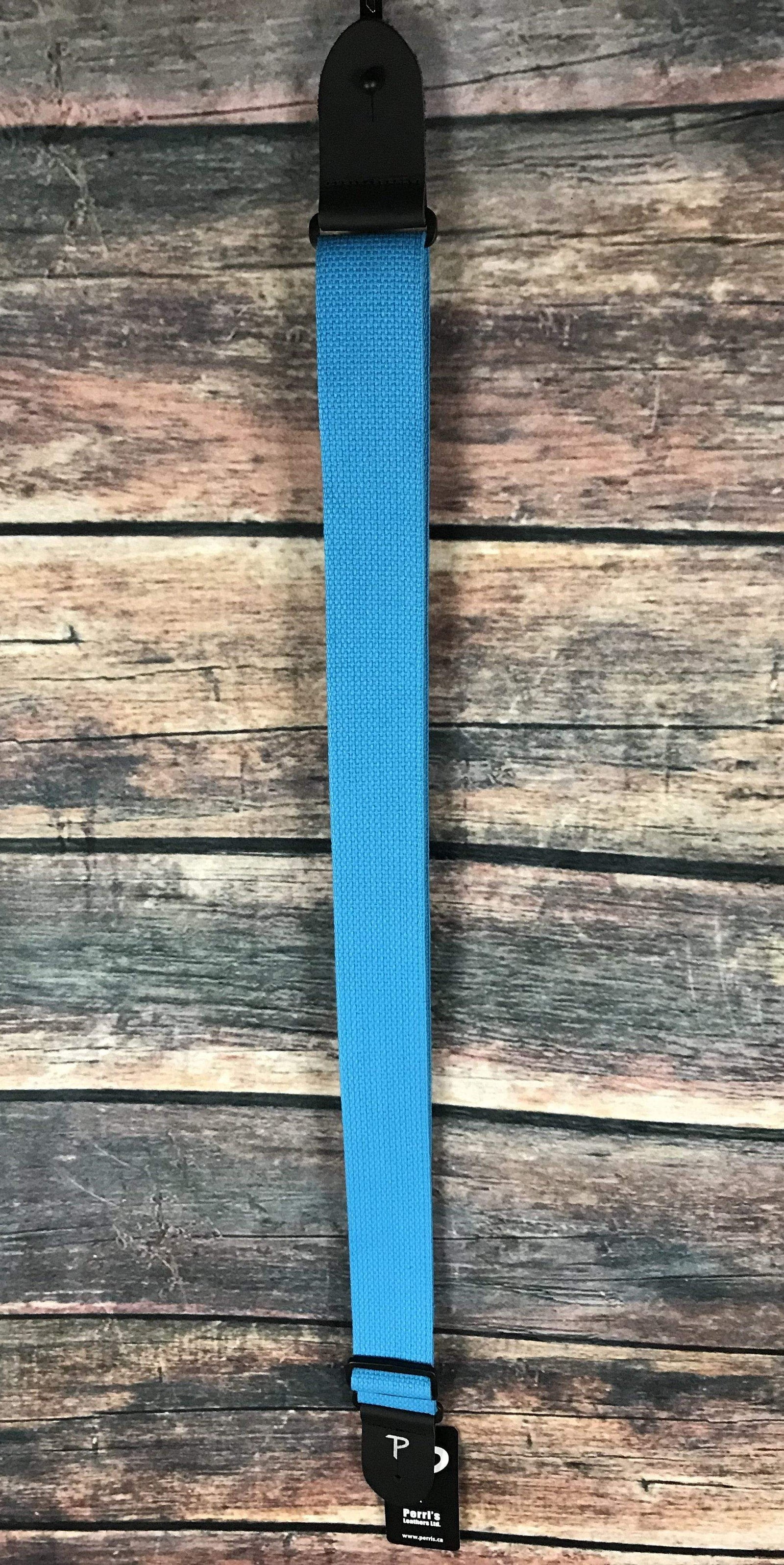 Perri''s Leathers Strap Perri's CWS20-1675 2" Cotton Adjustable Strap- Light Blue