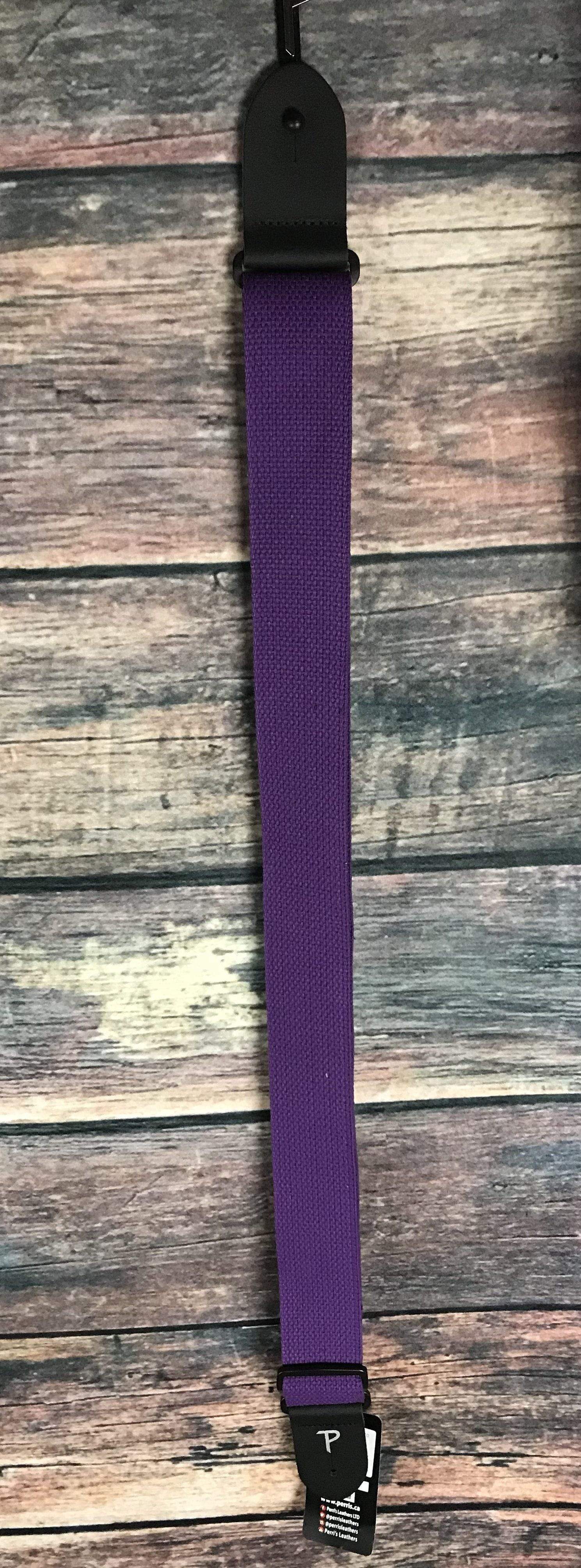 Perri''s Leathers Strap Perri's CWS20-1683 2" Cotton Adjustable Strap- Purple