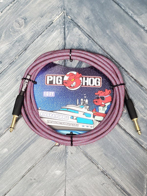 Pig Hog instrument cable Pig Hog PCH10RPP 10ft 1/4-1/4 Straight Instrument Cable