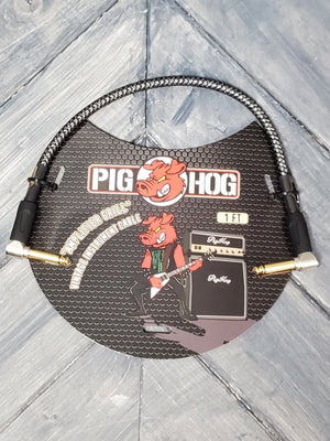 Pig Hog instrument cable Pig Hog PCH1AGR "Amp Grill" 1-Foot 1/4-1/4 Right Angle Instrument Cable
