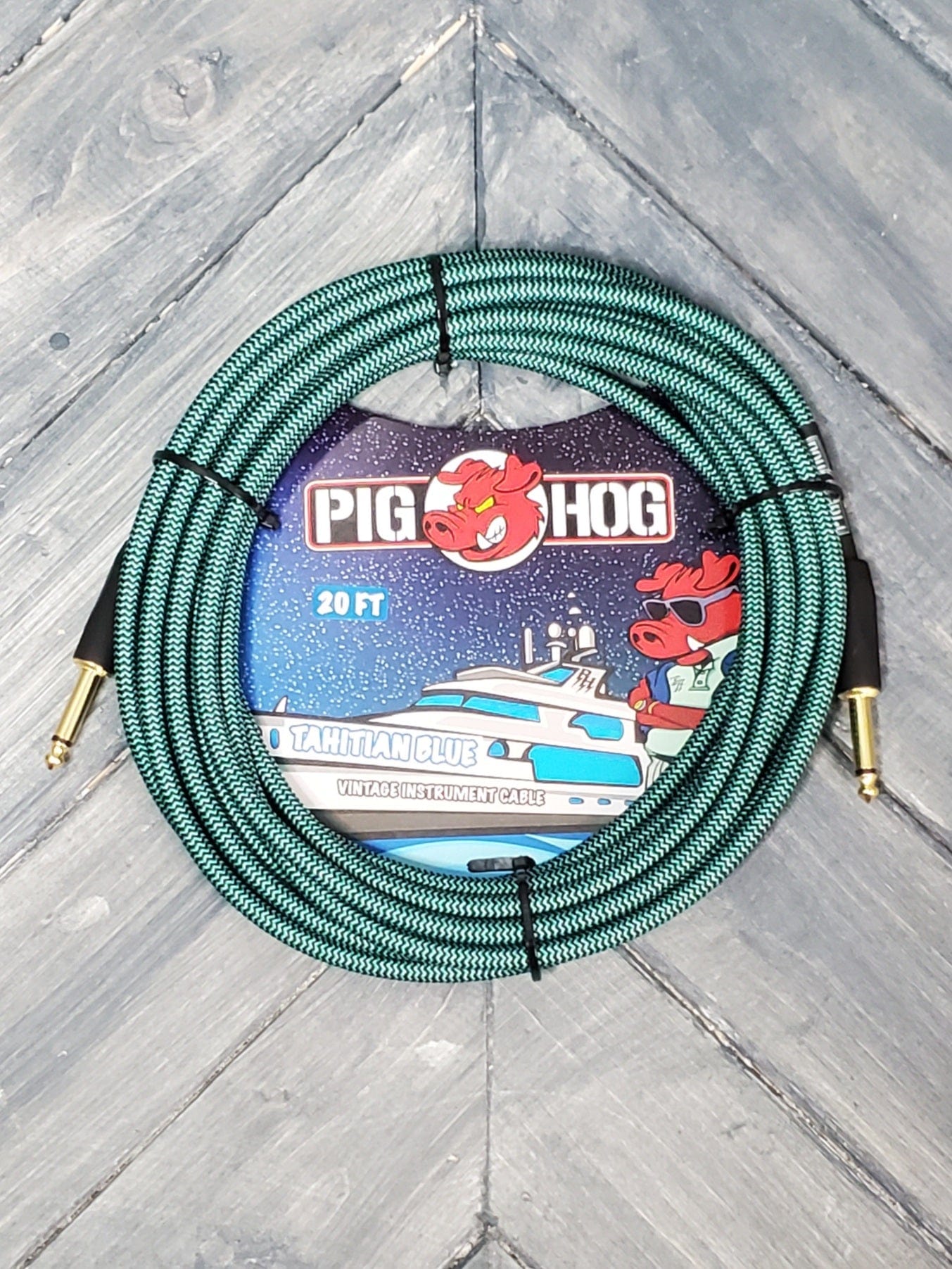 Pig Hog instrument cable Pig Hog PCH20TAB 20-Foot 1/4-1/4 Straight Instrument Cable