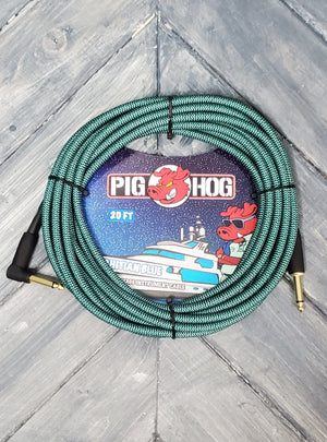 Pig Hog instrument cable Pig Hog PCH20TABR 20-Foot 1/4-1/4 Right Angle Instrument Cable