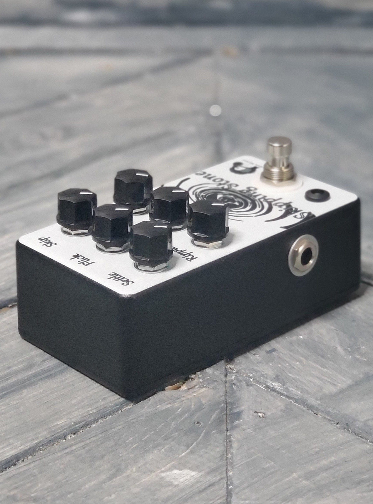 Poison Noises Skipping Stone right side of pedal with output jack