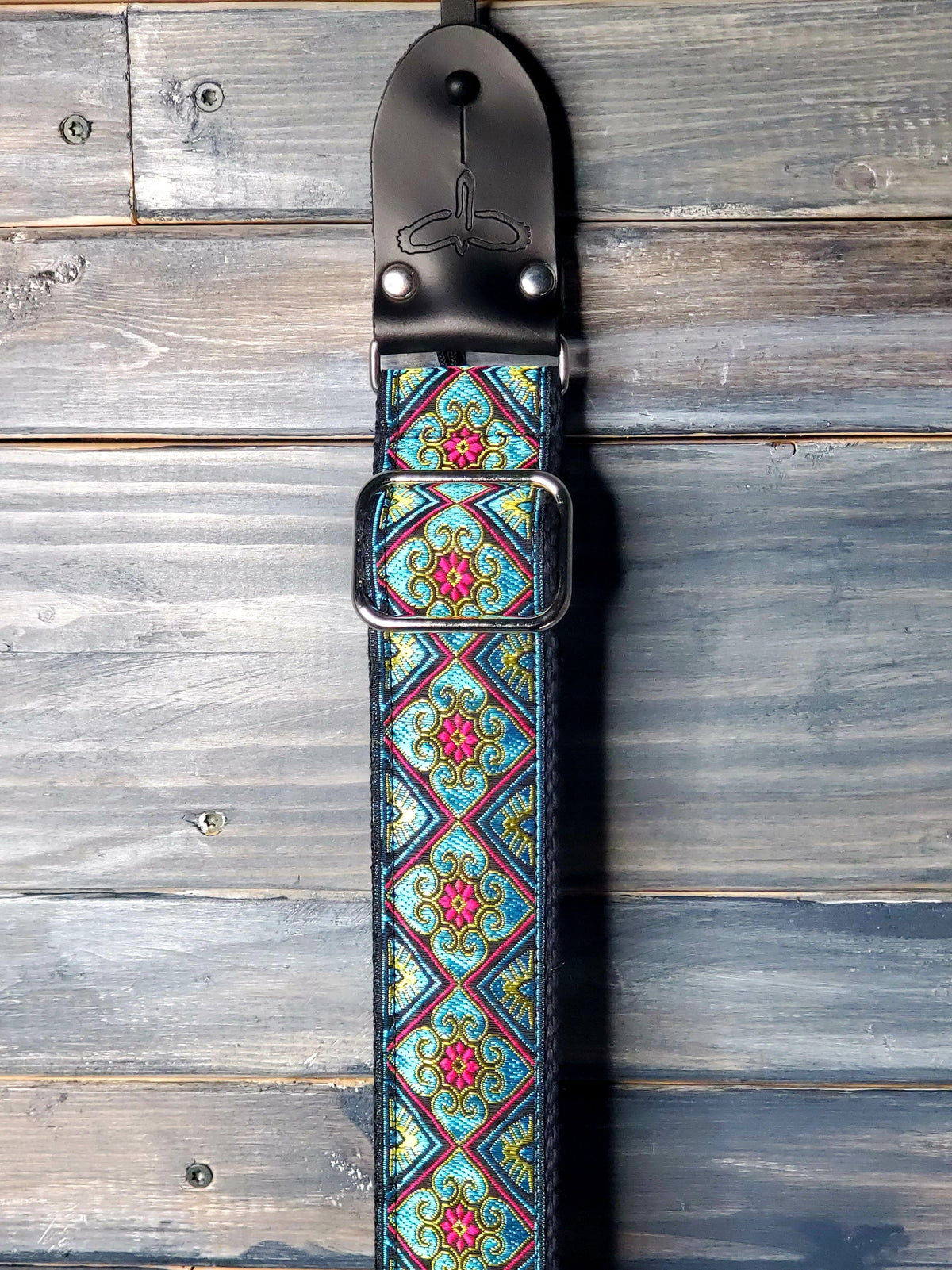 PRS Strap PRS Paul Reed Smith 2" Retro Guitar Strap- Teal/Gold