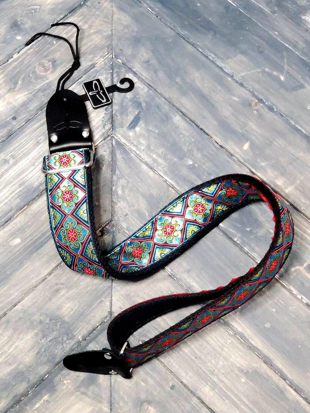 PRS Strap PRS Paul Reed Smith 2" Retro Guitar Strap- Teal/Gold