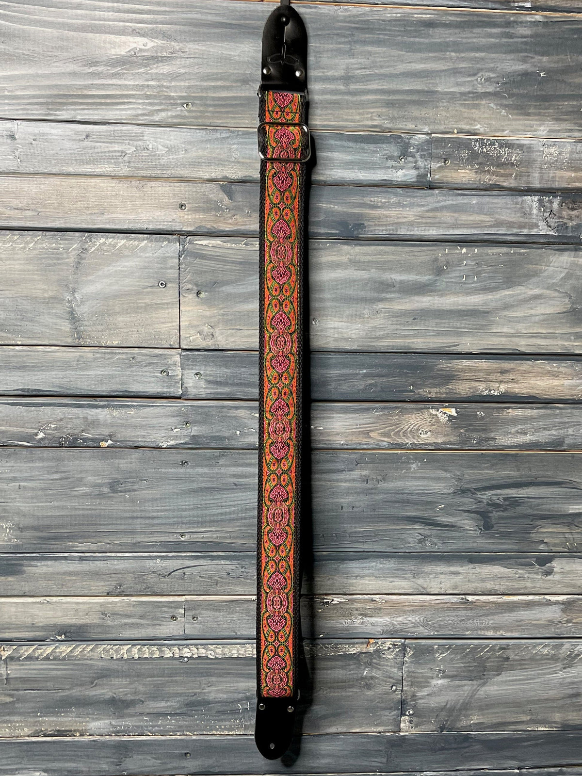 PRS Strap PRS Paul Reed Smith Deluxe 2" Retro Guitar Strap- Black & Pink