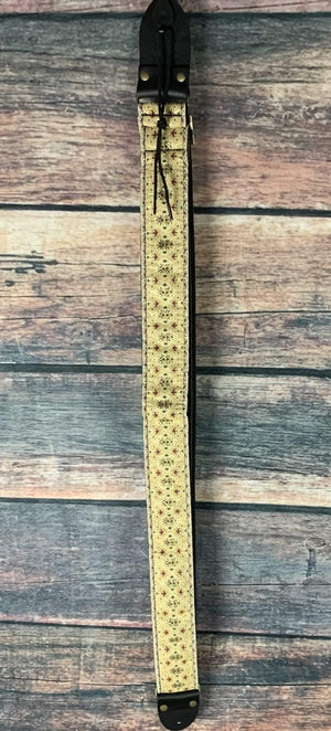PRS Strap PRS Paul Reed Smith Limited Edition 2" Retro Design Guitar Strap- Yellow/Gold