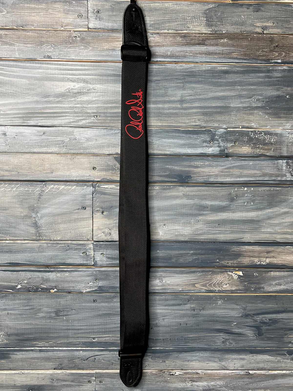 PRS Strap PRS Signature Logo 2" Poly Guitar Strap - Black w/ Red Signature