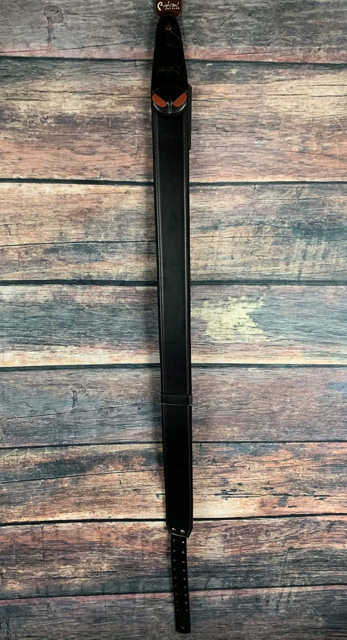 RightOn! Strap RightOn! Mojo Collection Leather Guitar Strap- Charm Black