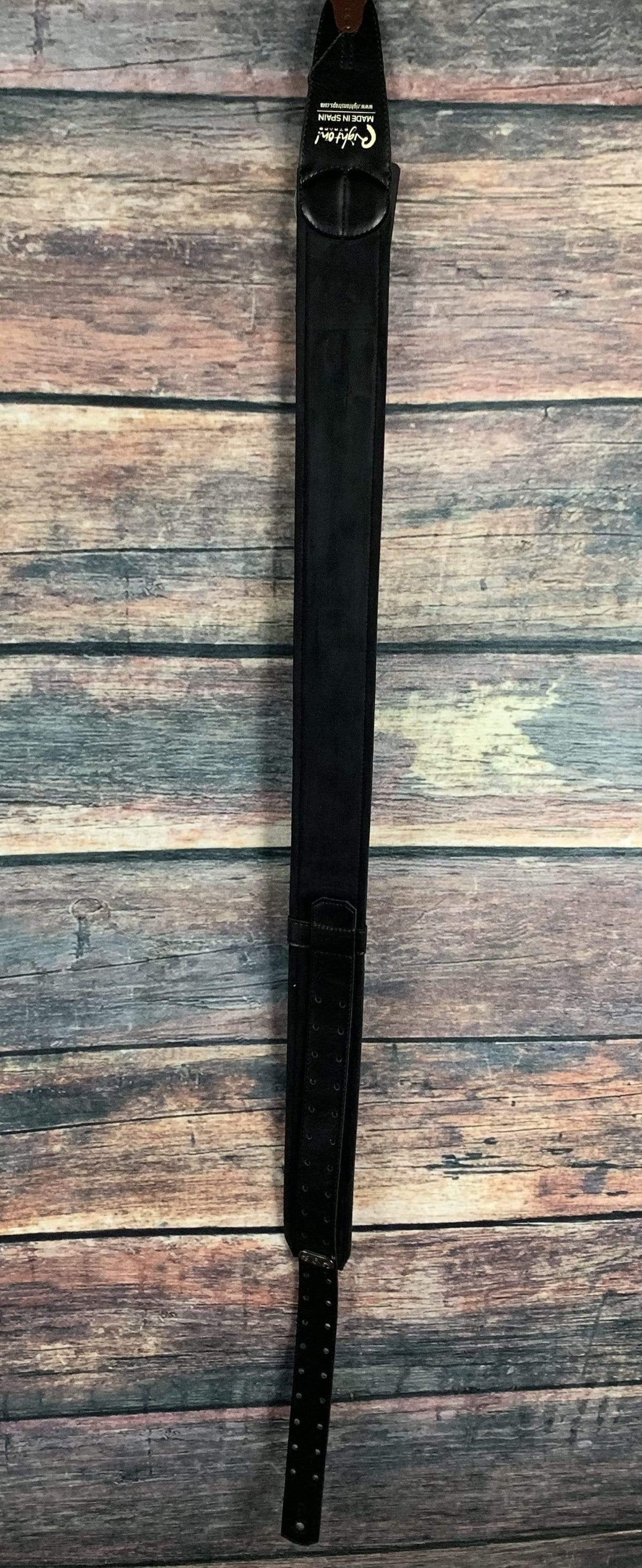 RightOn! Strap RightOn! Mojo Collection Leather Guitar Strap- Charm Black