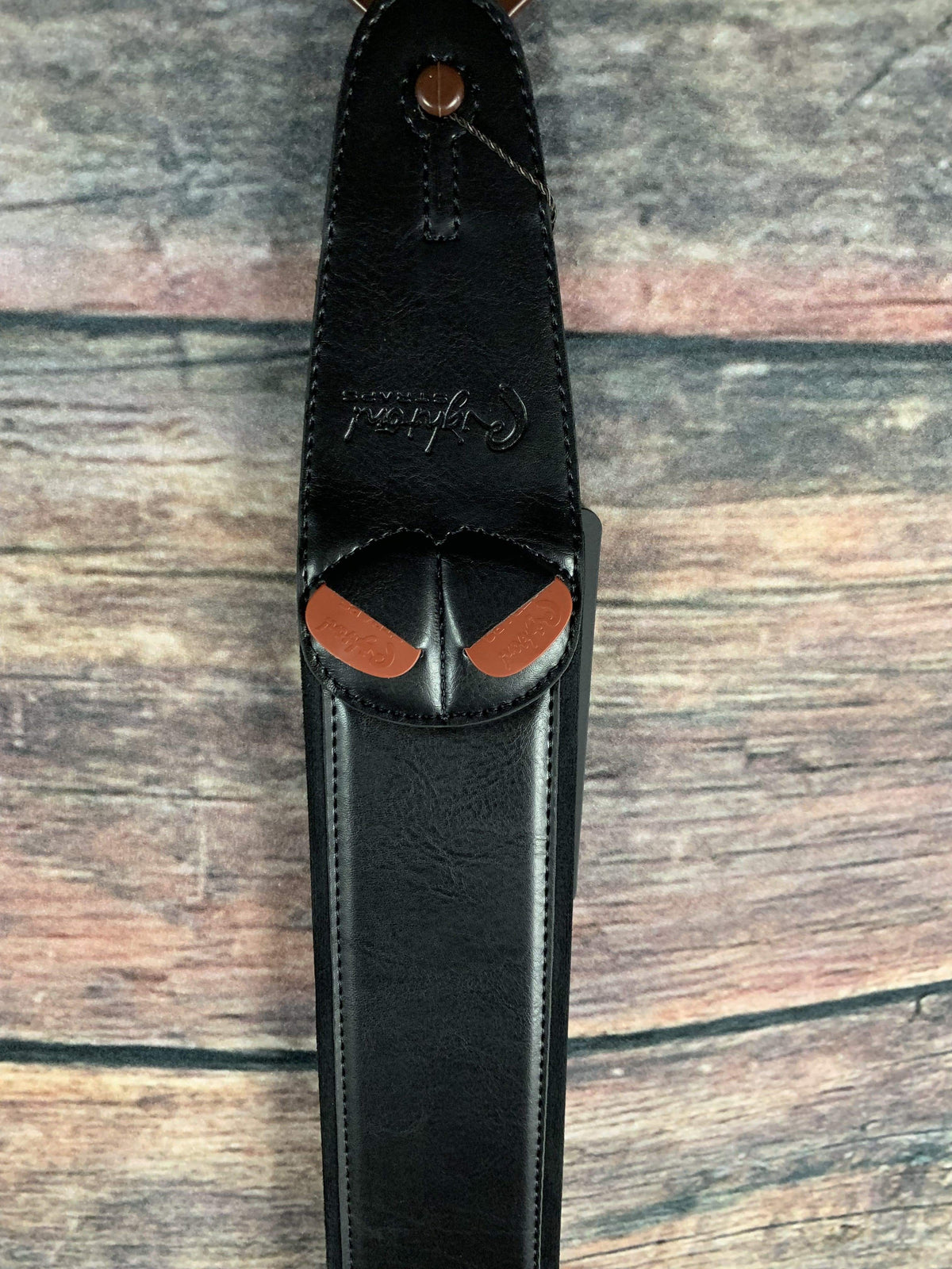 RightOn! Strap RightOn! Mojo Collection Leather Guitar Strap- Charm Black