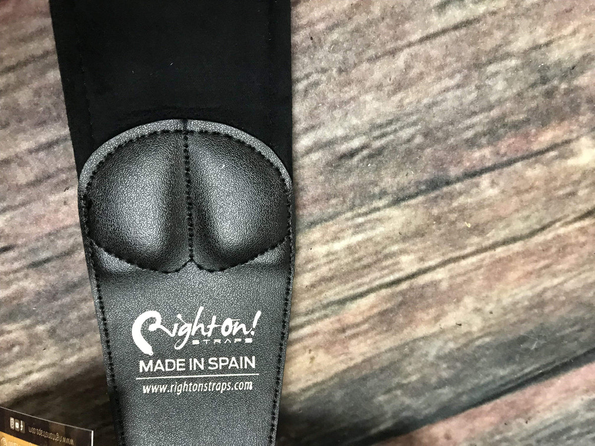 RightOn! Strap RightOn! Mojo Collection Leather Guitat Strap- Charm White