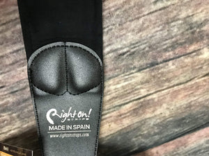 RightOn! Strap RightOn! Mojo Collection Leather Guitat Strap- Charm White