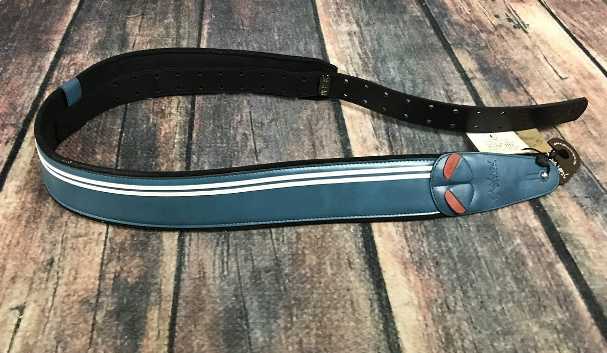 RightOn! Strap RightOn! Mojo Collection Vegan Leather Guitar Strap - Race Teal