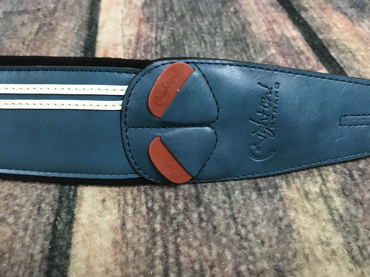 RightOn! Strap RightOn! Mojo Collection Vegan Leather Guitar Strap - Race Teal