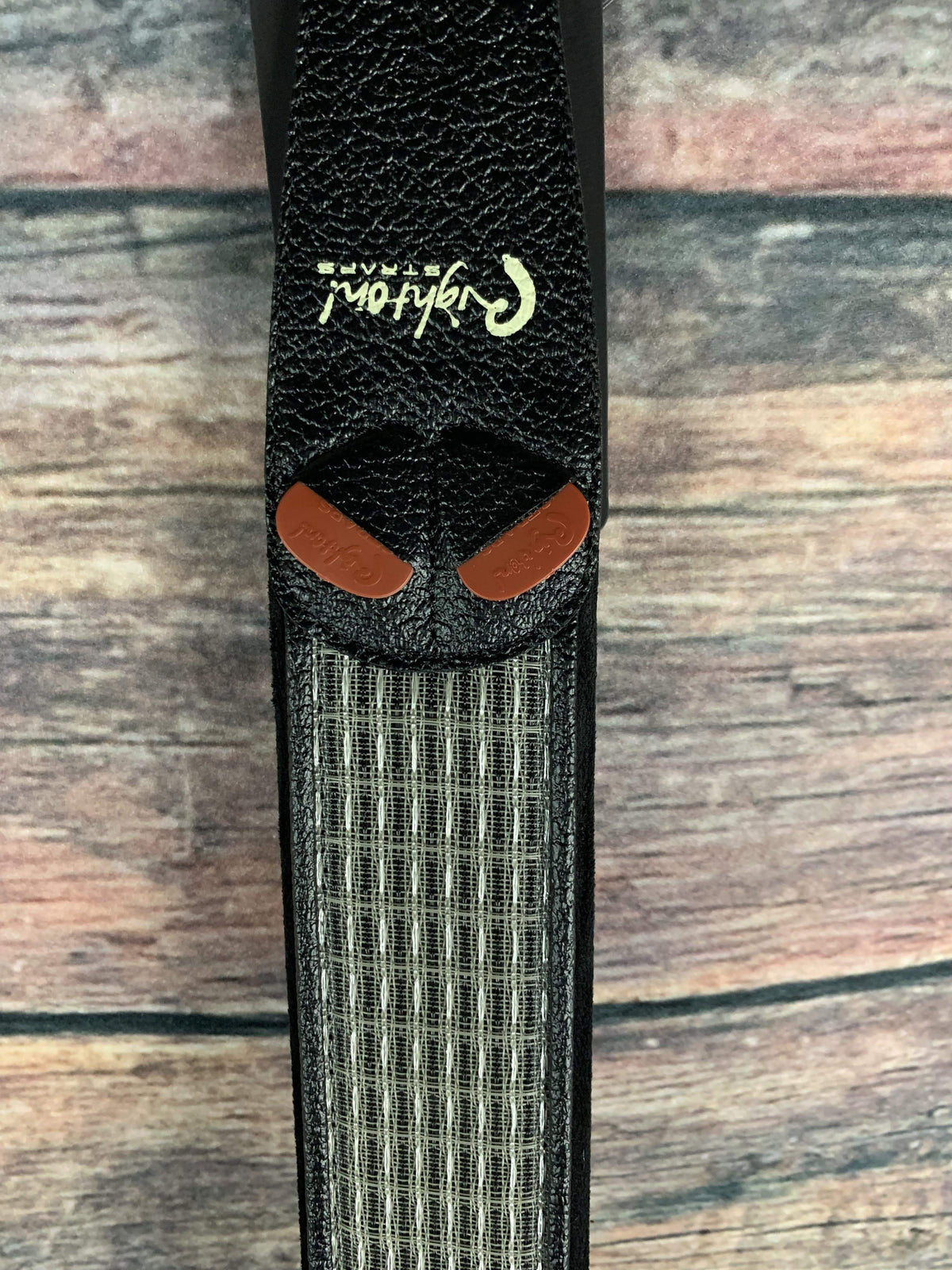 RightOn! Strap RightOn! Mojo Collection Vegan Leather Guitar Strap- Reverb 072 Silver