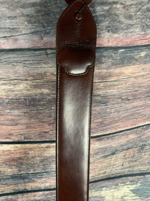 RightOn! Strap Righton! Straps Leathercrafter Series Brown Leather Guitar Strap